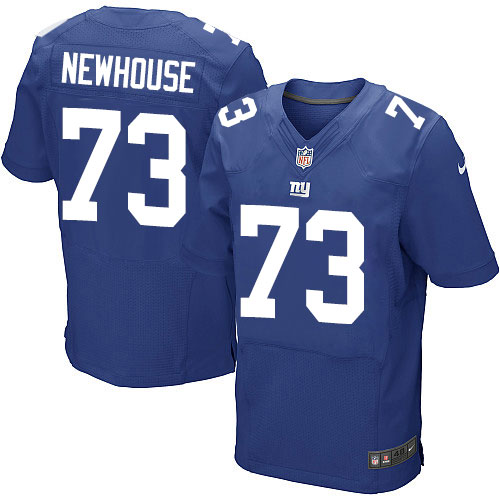 Men's Elite Marshall Newhouse Nike Jersey Royal Blue Home - #73 NFL New York Giants